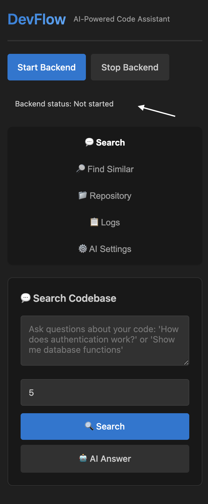 Backend Controls