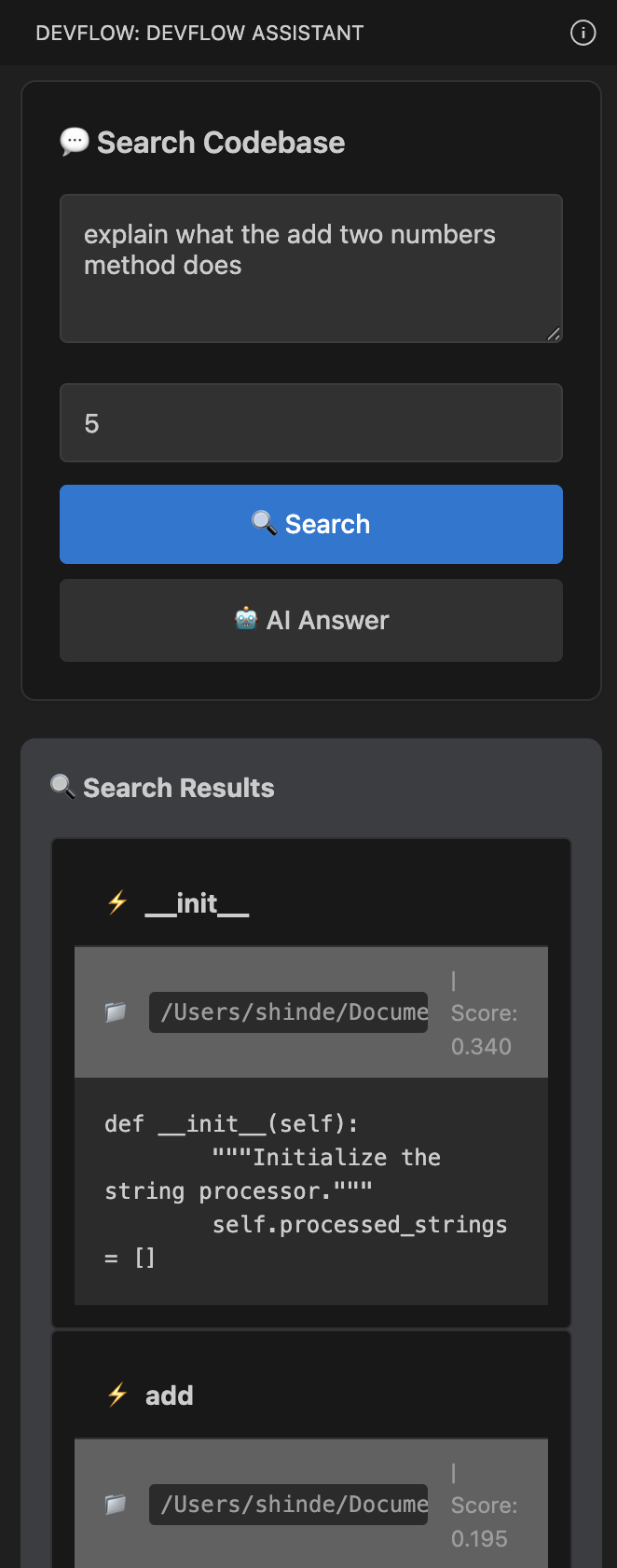 Search Tab