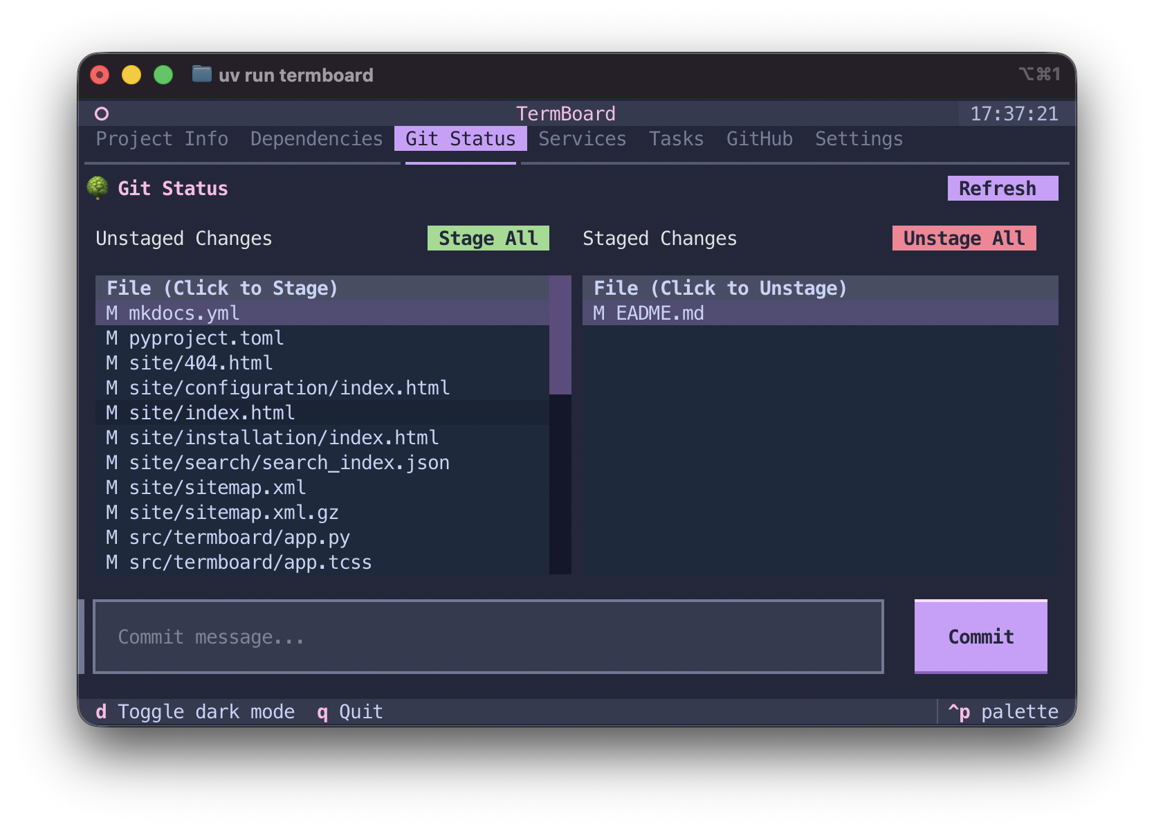 TermBoard Tasks UI